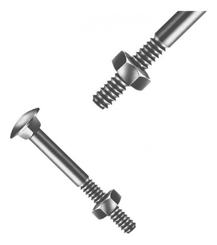 Pct 10 Parafuso Francês Grande Com Porca 5/16x8 20cm 200mm