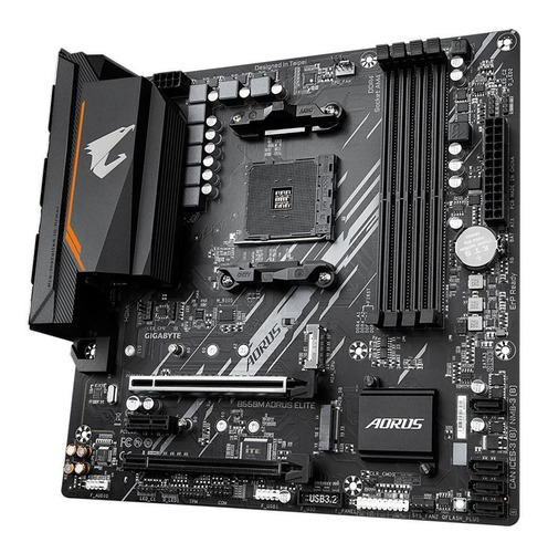 Placa-mãe Gigabyte B550m Aorus Elite, Amd Am4, Micro Atx