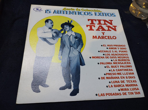 Tin Tan Y Marcelo 15 Éxitos Vinyl,lp,acetato 