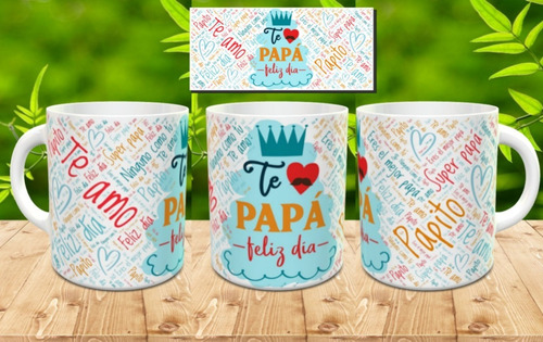 Plantillas Para Tazas Padre Mod. 8 Sublimacion