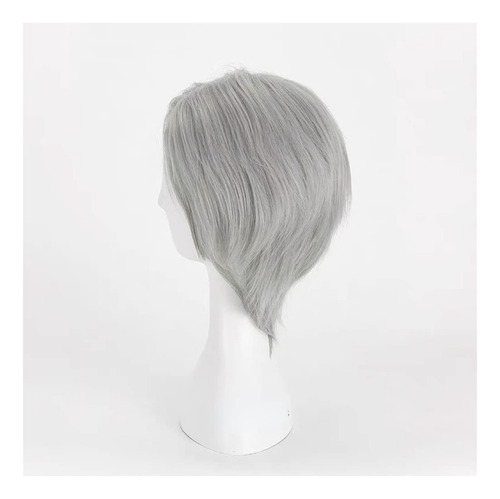 Game Devil May Cry 5 Peluca De Cosplay, Pelo Corto Gris