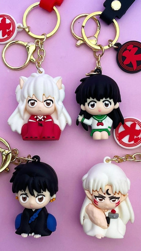 Inuyasha Kagome Anime Llavero Importado De Goma Con Cinta