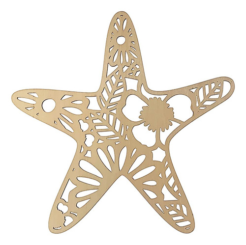 Starfish Decor By - Arte De Pared De Madera Starfish Cu...