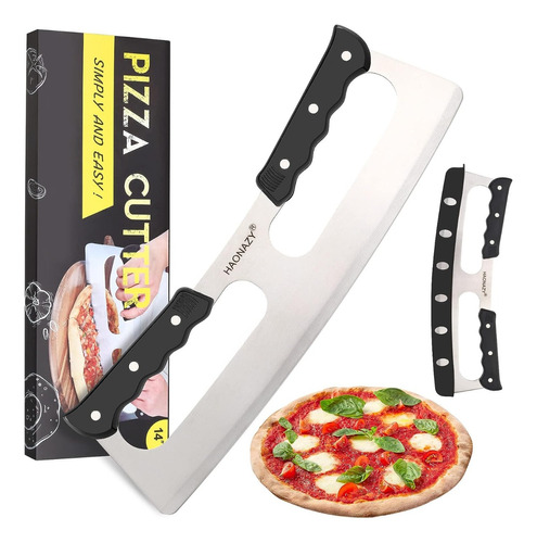 Cortador De Pizza En Acero Inoxidable 35 Cms Con Doble Mango