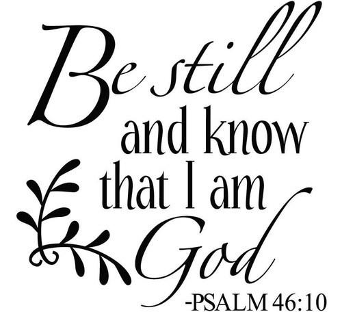 Quédese Quieto Y Sepa Que Soy Dios Salmo 46 10 Calcoma...