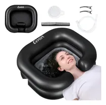 Comprar Lavabo Para Cabeza Inflable Portatil - Negro
