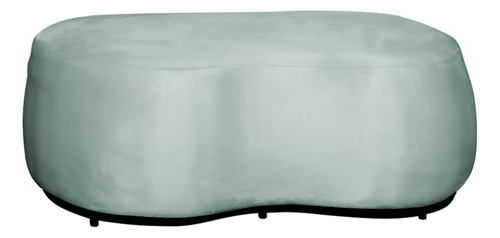 Puff Decorativo Beatriz Orgânico Veludo Acqua