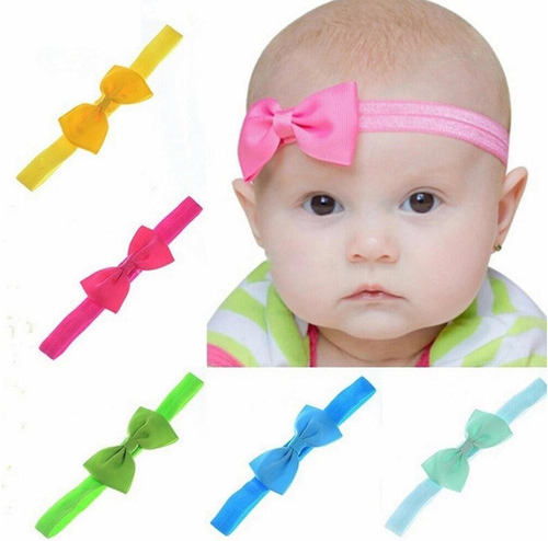 Cintillos De Lazo De Bebe Y Niña Pack 3 Diademas Hermosos