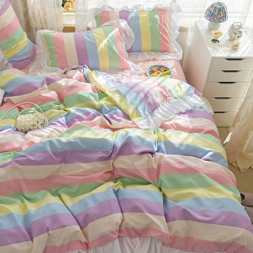 Juego Sabanas Ropa De Cama+funda De Plumon 1.5plazas Hsjjhb3