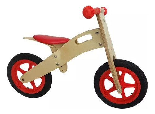 Bicicleta De Madera Con Asiento Regulable-