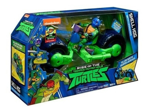 Imagen 1 de 5 de Tortugas Ninja Leonardo Con Moto