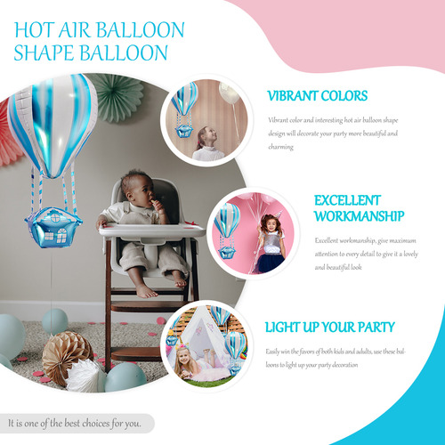 Paquete De Globos Aerostáticos De Helio Hot Foil, 4 Unidades