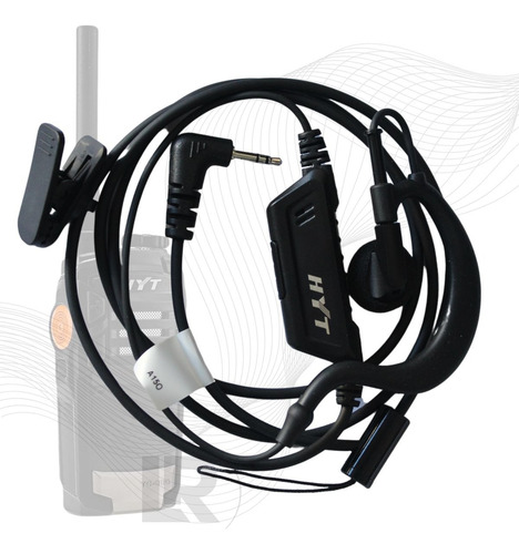 Kit 9 Fone Ptt Microfone Rádio Resistent Hytera Tc320 T210br