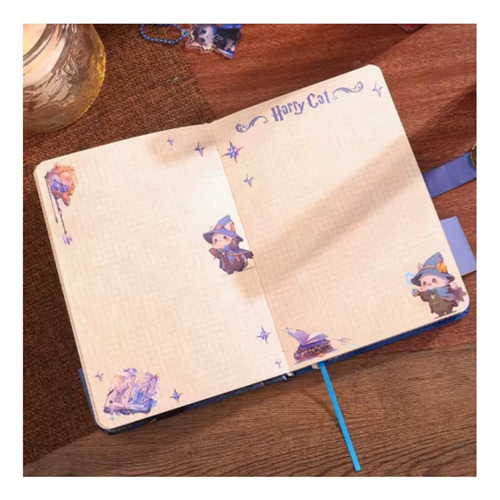 Libreta Harry Potter Harry Cat Gatos Imantada Llavero Sticke