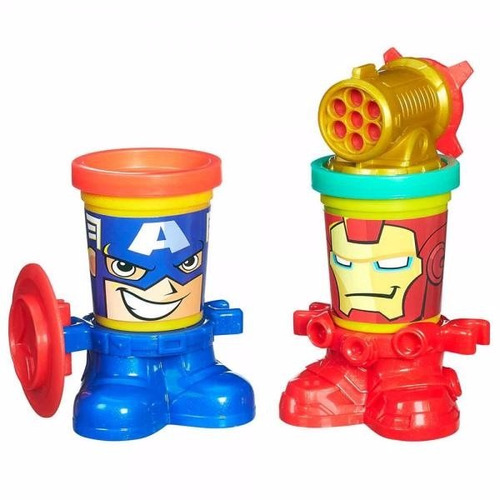 Playdoh Can Heads Capitan America Iron Man Hasbro