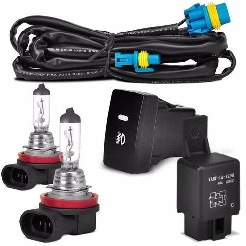 Imagem 4 de 5 de Kit Farol De Milha Honda City 2012 2013 2014 Moldura Cromada
