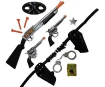 Comprar Novo Kit Bang Bang Do Xerife Arma Brinquedo Velho Oeste