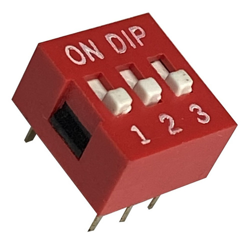 Dip Switch  De 3 Posiciones Bits Vías Canal Deslizable