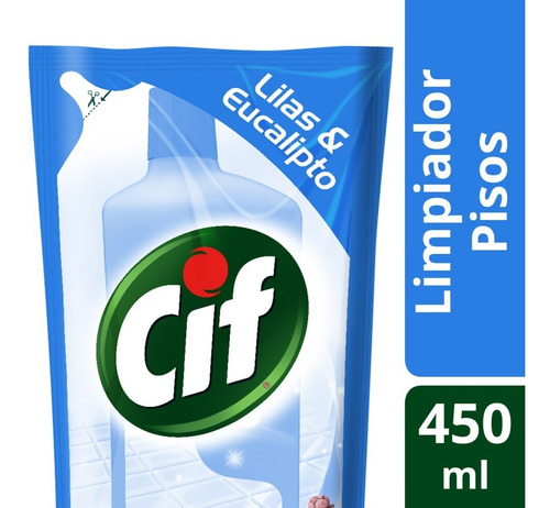 Cif Pisos 4 En 1 Aroma Lilas & Eucalipto Doy Pack 450 Ml