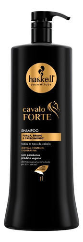 Haskell Cavalo Forte Shampoo 1l Força Crescimento E Brilho