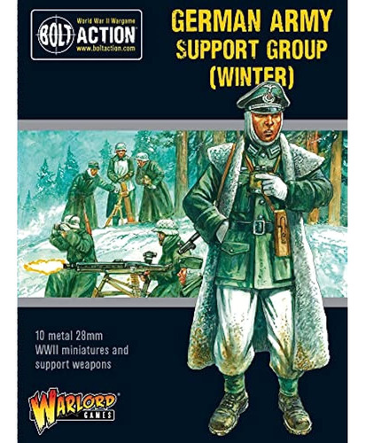 Warlord Bolt Action Grupo De Apoyo Del Ejército Alemán Winte