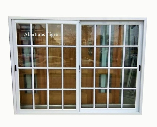 Ventanas Aluminio 200x150 Repartido 4mm Persiana Mosquitero