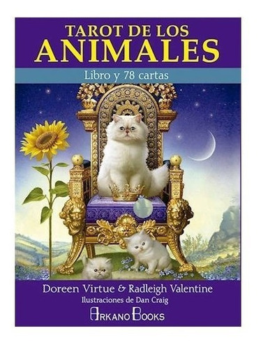 TAROT DE LOS ANIMALES ( LIBRO + CARTAS ), de Doreen Virtue. Editorial Gaia en español, 2019