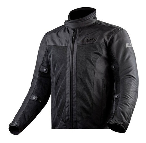 Campera Ls2 Cordura Predator Negra Hombre Rpmotos