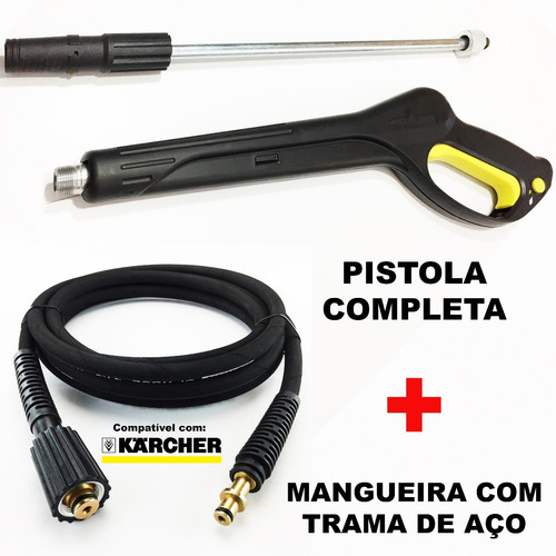 Pistola + Tubeira 40cm + Bico 10mt Mangueira Karcher Hd 585