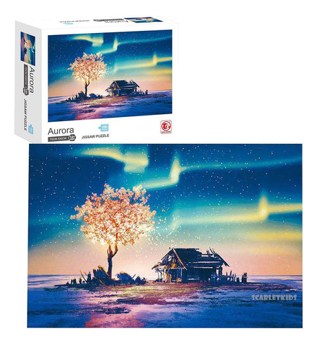 Imagen 3 de 7 de Puzzle Rompecabezas 1000 Pz Aurora Arbol Fantasia Hao Xiang