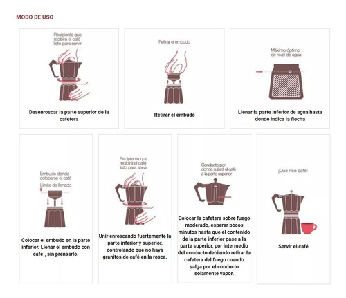 Volturno Moka Clasica Aluminio 9 Pocillos Cafetera Italiana