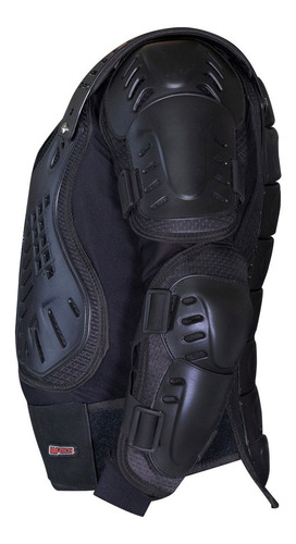 Protector De Cuerpo Para Motociclista Rm Protector Reforzado Color Negro Talla Mediana