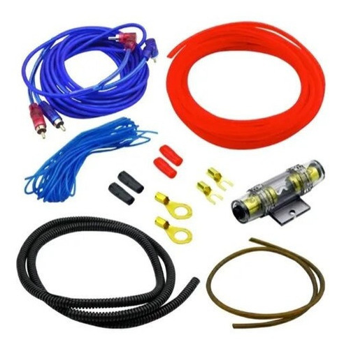 Kit Cables P/amplificador Subwoofer 4.5 Metros Purpleshopcl