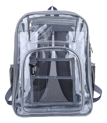 L Mochila Transparente Correa Reforzada De Pvc Resistente Al
