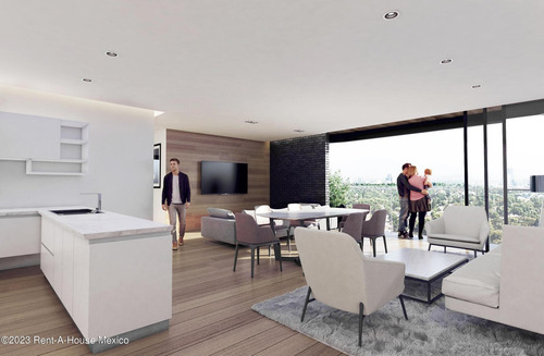 Departamento En Venta En Los Alpes Alvaro Obregón Gis 25-1291