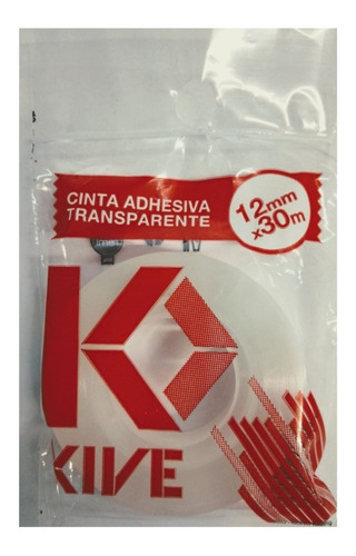 Cinta Adhesiva Transparente 12mm X 30mts Buje Chico