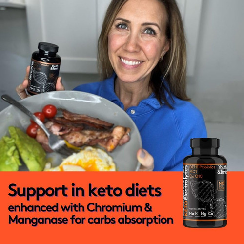120 Mct Keto Electrolytes Pills | 150 Mg Magnesio Probio...