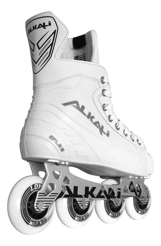 Botas Inline Hockey Alkali Cele Iii, Talla 7, Color Blanco