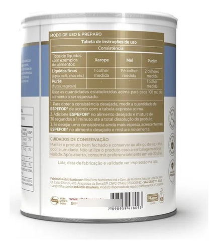 Espefor Em Pó 250g Vitafor Sabor Without Flavor