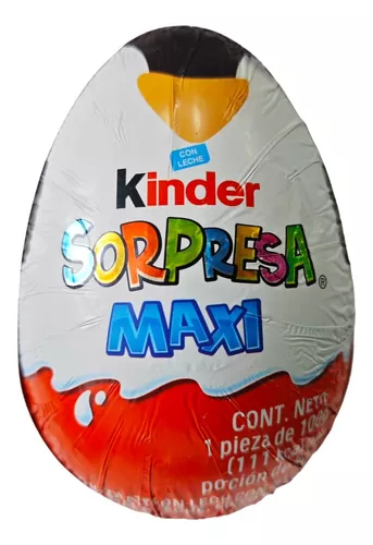 Maxi huevo de chocolate con sorpresa con diseños surtidos unidad 100 g ·  KINDER SORPRESA · Supermercado El Corte Inglés El Corte Inglés