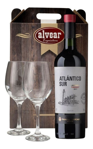 Vino Atlantico Sur Reserva + 2 Copas