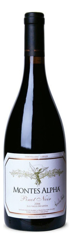 Vino tinto chileno Pinot Noir Montes Alpha 750 ml