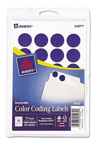Etiqueta - Ave05469 - Avery Print Or Write Removable Color-c