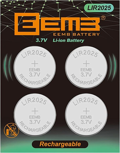 4 Baterias Lir2025 3.7v 40mah Recargables 