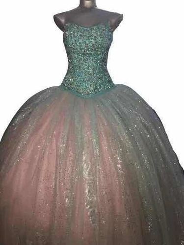 Vestido De Quince Años Azul Y Rosa Con Pedrería De 2 Piezas | Meses sin intereses Vestido De Quince Años Azul Y Rosa Con Pedrería De 2 Piezas | Meses sin intereses