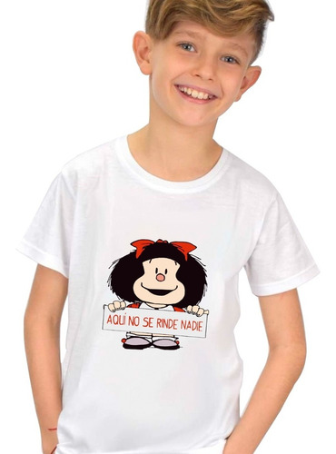Remera Mafalda No Se Rinde Modal Premium Hombre Mujer Niños