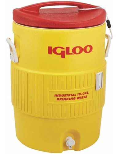 Igloo Enfriador Agua 10 Galone Amarillo Rojo Hdpe 4101