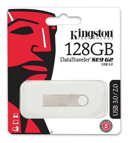 Flash Memory Kingston 128gb Usb 3.1 100% Datatraveler Nuevo