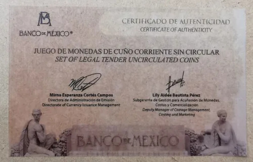 Cuadro Banxico Cuño Corriente Monedas 1975