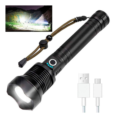 Super Lanterna T9 P50 Zoom Led Muito Forte Recarregável Usb